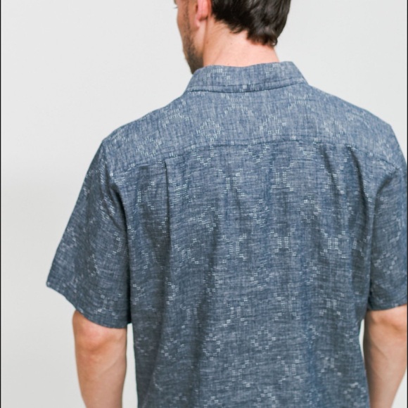 Patagonia Men’s Back Step Goshawk Dobby New Navy Shirt Sz M - Picture 5 of 14